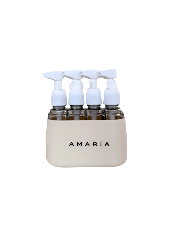 Travel Kit Refill: El compañero perfecto para tus viajes. Ideal para envasar y transportar fácilmente tus productos de cuidado personal favoritos