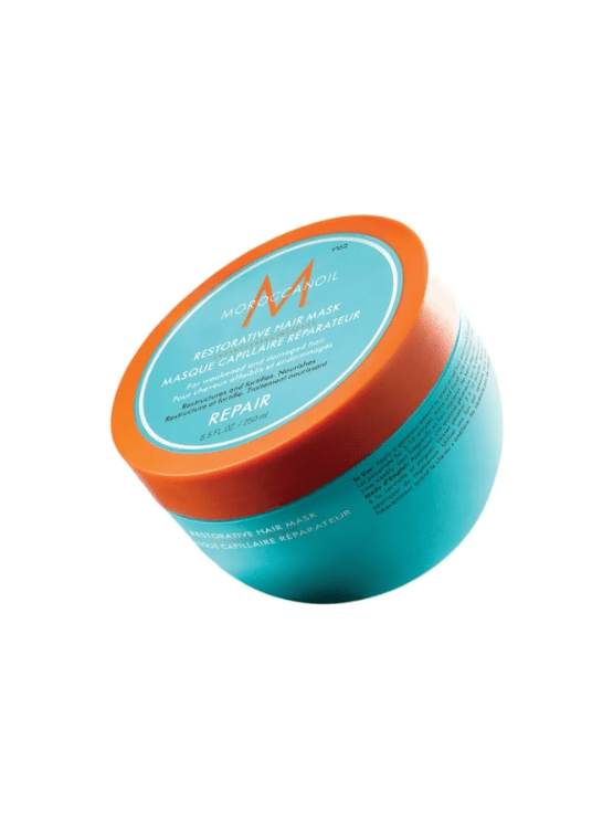 Moroccanoil Mascarilla Reparación restaura la elasticidad y fortalece el cabello desde el interior, hidrata profundamente y repara el daño capilar.