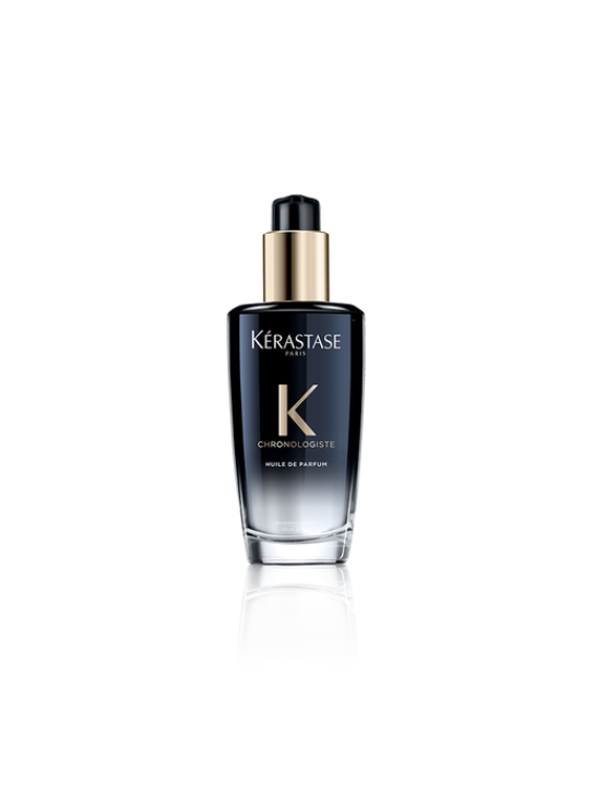 Kérastase Chronologiste Aceite Huile De Parfum: Lujoso aceite perfumado que fortalece, aporta brillo y tiene una fragancia sofisticada y duradera.
