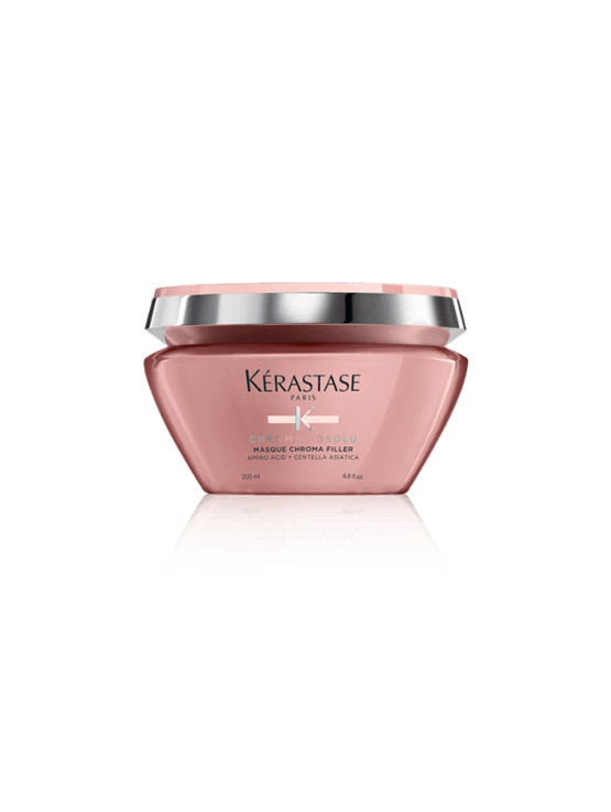 Kérastase Chroma Filler Mascarilla es para pelo sensibilizado con color perfecto para cuidar la fibra capilar media gracias a su fórmula sin sulfatos.