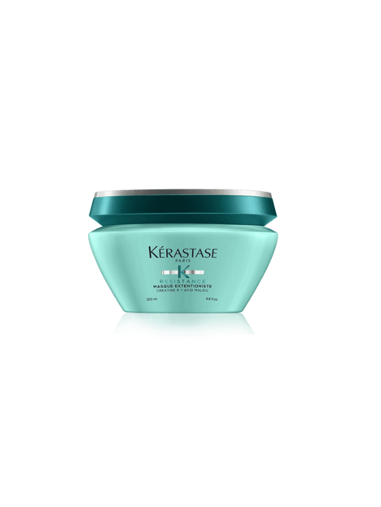 Kérastase Resistance Extentioniste Mascarilla fortalecedora que restaura, reduce la rotura y estimula el crecimiento saludable desde la raíz del cabello.