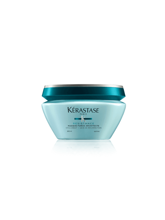 Kérastase Resistance Force Architecte Mascarilla reconstruye y fortalece el cabello debilitado y dañado, dejándolo más resistente, suave y saludable.