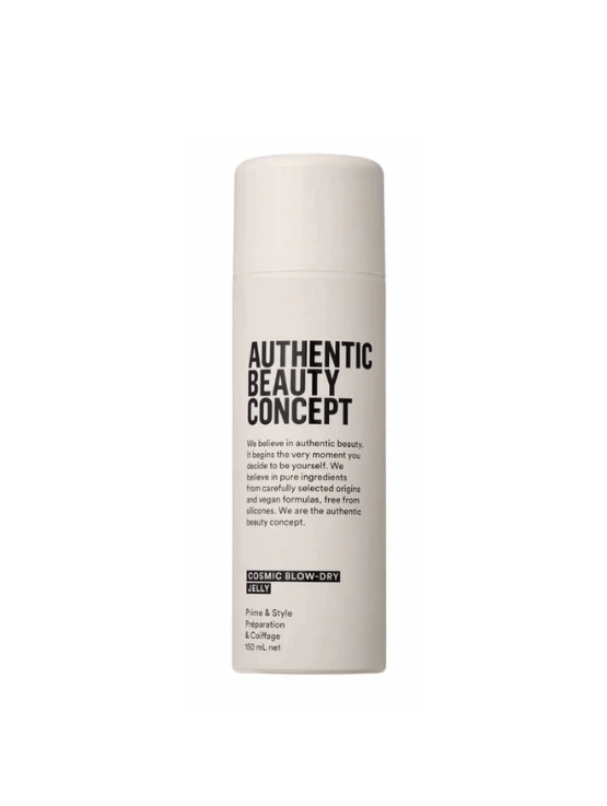 Cosmic Blow Dry Jelly de Authentic Beauty Concept es un producto de styling que controla el frizz, aporta fijación ligera y ayuda con diferentes looks.