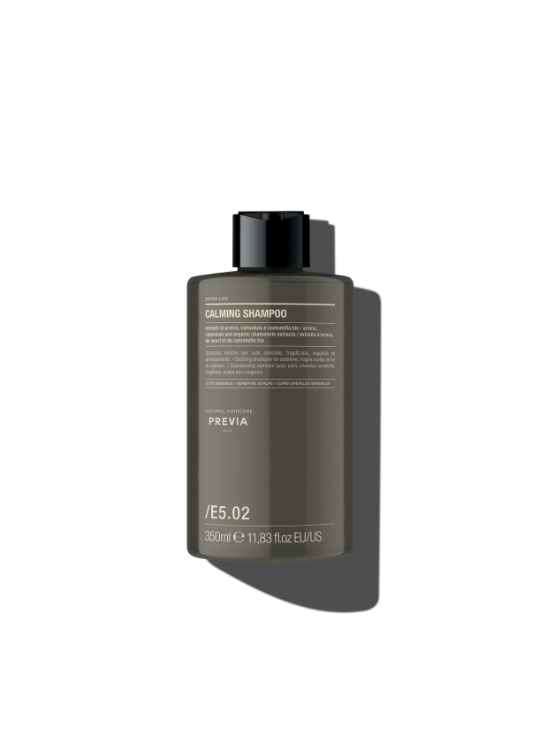 Previa Extralife Calming Shampoo es un shampoo de limpieza delicada, especialmente formulado para cueros cabelludos sensibles o delicados.