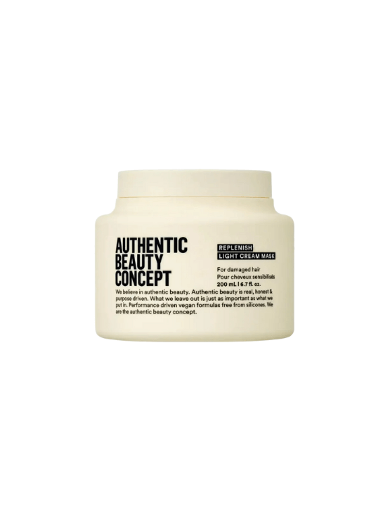 Replenish Mascarilla Light Cream ABC Tratamiento reparador e hidratante intensivo formulado para fortalecer y nutrir la fibra capilar desde el interior,