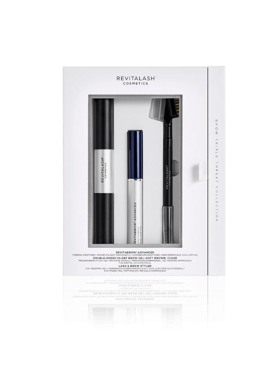 Revitabrow Kit Triple de Cejas es perfecto para tener cejas protagonistas, definidas y pobladas. Acondiciona, nutre y embellece tus cejas.