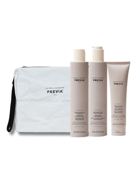 Reconstruct Kit es ideal cuando tu pelo necesita reparación y reconstrucción. Rellena la hebra capilar, nutre y aporta suavidad.