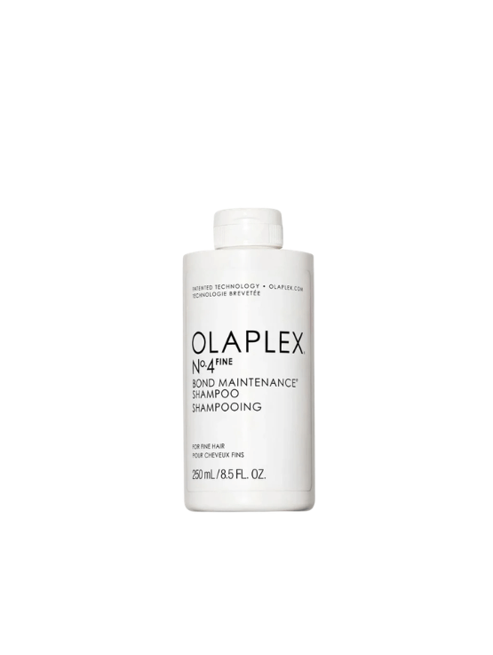 Olaplex N°4 Fine Shampoo Reparador – Es ideal si tu pelo es delgado o fino. Aporta un volumen redensificado, limpia y no aporta peso.