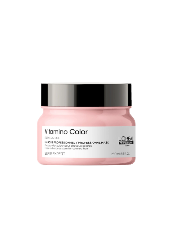 Loreal Professionnel Vitamino Color Mascarilla es un tratamiento intensivo diseñado para proteger, nutrir y prolongar el color del pelo con color.