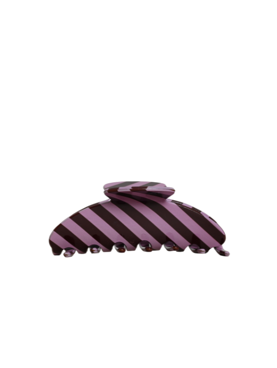 Hair clip lilac lines
